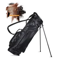 Sun Mountain Golf Sun Mountain Leather Stand Bag - Black/White