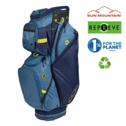 Sun Mountain Golf Sun Mountain 2023 Eco-Lite Cart Bag - Navy/Spruce/Spring