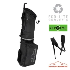 Sun Mountain Golf Sun Mountain 2023 Eco-Lite Sunday Bag - Black