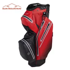Sun Mountain Golf Sun Mountain 2023 H2NO Staff Cart Bag - Black/Red/Cadet