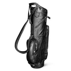 Sun Mountain Golf Sun Mountain Leather Cart Bag - Black