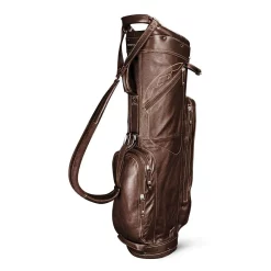 Sun Mountain Golf Sun Mountain Leather Cart Bag - Brown/Khaki