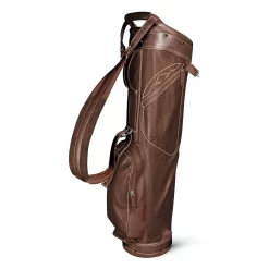 Sun Mountain Golf Sun Mountain Leather Sunday Bag - Brown/Khaki