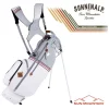 Sun Mountain Golf Sun Mountain 2023 Mid Stripe Stand Bag - White/Cadet/Brick