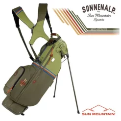 Sun Mountain Golf Sun Mountain 2023 Mid Stripe Stand Bag - Loden/Moss/Inferno