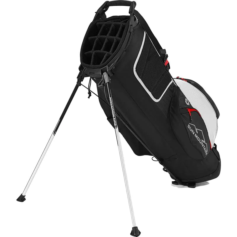 Sun Mountain Golf Sun Mountain 2022 Eco-Lite EWP 14 Way Stand Bag - Black/White/Red - Image 2