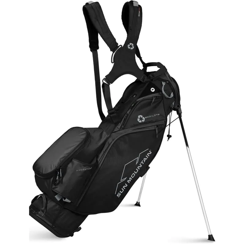 Sun Mountain Golf Sun Mountain 2022 Eco-Lite Left Handed Stand Bag - Black