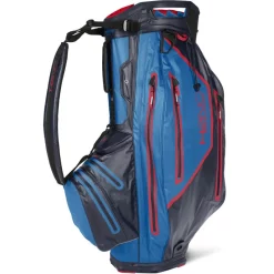 Sun Mountain Golf Sun Mountain 2022 H2NO Elite Waterproof Cart Bag - Navy/Cobalt/Red