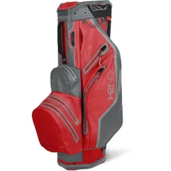 Sun Mountain Golf Sun Mountain 2022 H2NO Lite Waterproof Cart Bag - Red/Nickel/Cadet