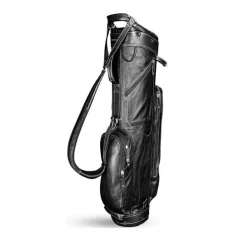 Sun Mountain Golf Sun Mountain Leather Cart Bag - Black/White
