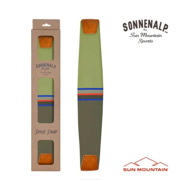 Sun Mountain Golf Sun Mountain 2023 Mid Stripe Strap - Loden/Moss/Inferno