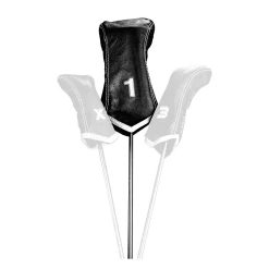 Sun Mountain Golf Sun Mountain Leather Chevron Driver Headcover - Black/White