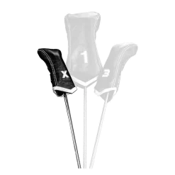 Sun Mountain Golf Sun Mountain Leather Chevron Headcover X - Black/White