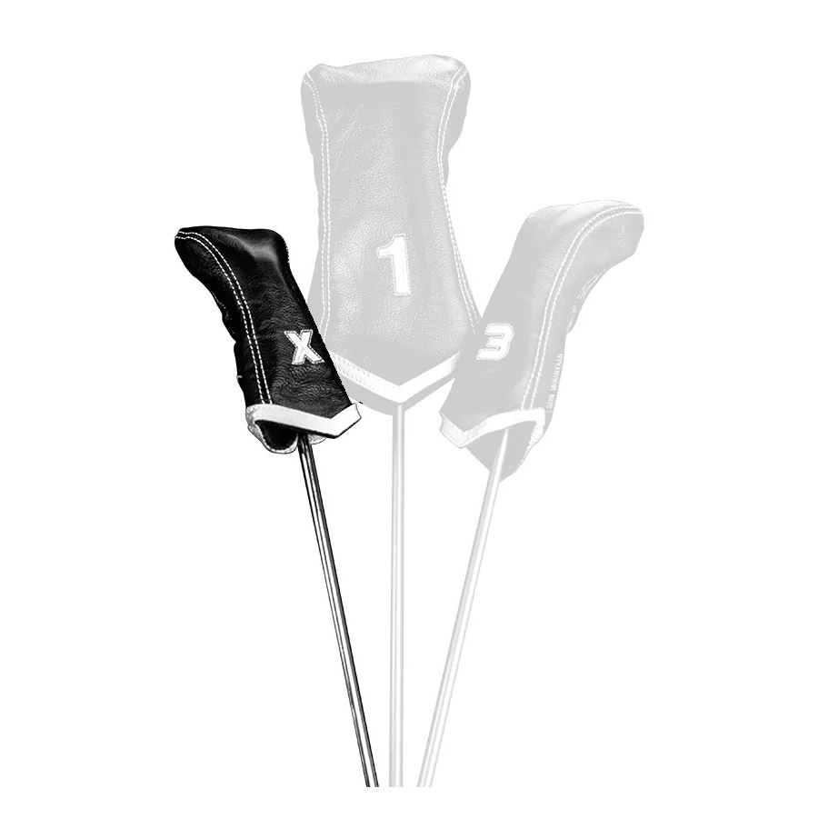 Sun Mountain Golf Sun Mountain Leather Chevron Headcover X - Black/White