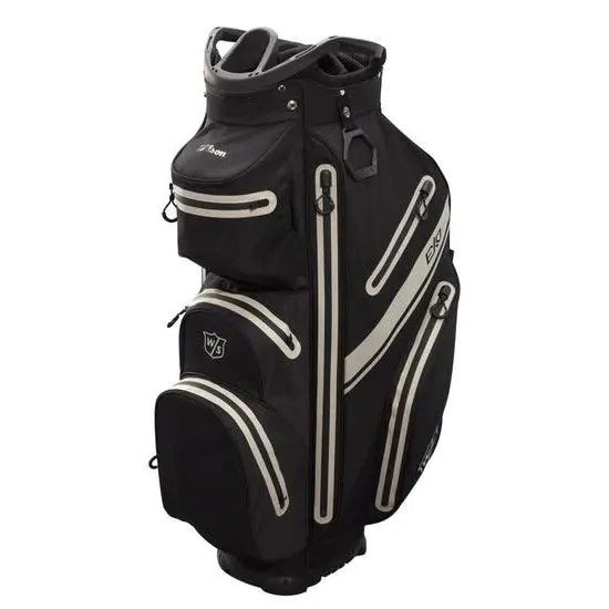 Wilson Golf Wilson Staff Exo Dry Cart Bag - Black/Black/Silver